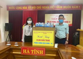 Công ty Cổ Phần Địa Tín ủng hộ trang bị phòng chống Covid19