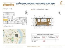 Căn chung cư 1 phòng ngủ, đường Kim Đồng, TP Cao Bằng, dt 46.2 m2