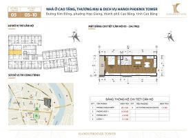 Căn 1PN diện tích 54.7 m­­­­­­­­­­2 Hanoi Phoenix Tower, Kim Đồng, Cao Bằng