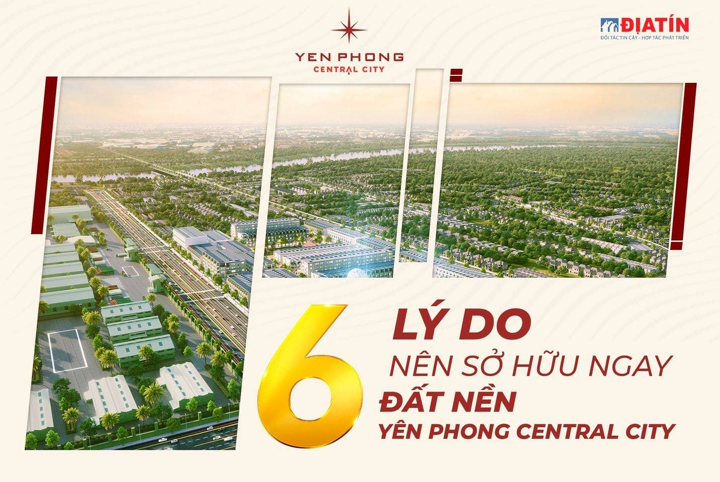 6 lý do nên sở hữu ngay đất nền Yên Phong Central City